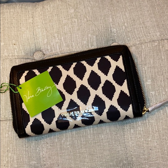Vera Bradley Handbags - Vera Bradley Accordion Wallet Ikat Spots NWT
